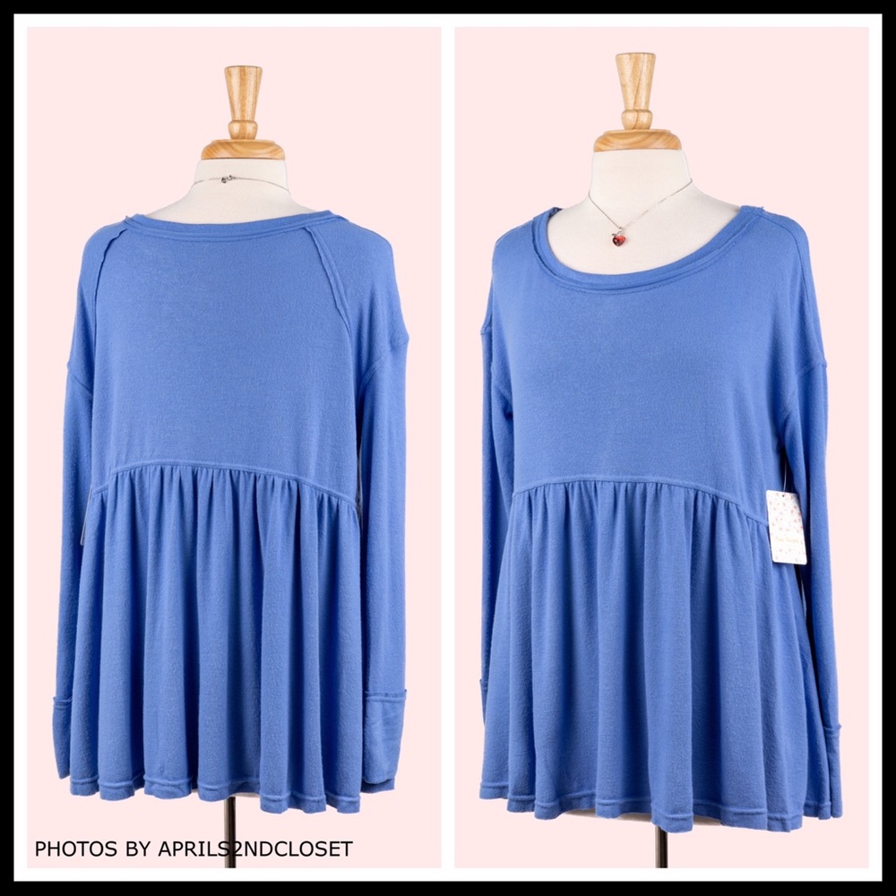 FREE PEOPLE BOHO FLOWY TUNIC TOP TEE A2C - Picture 3 of 16